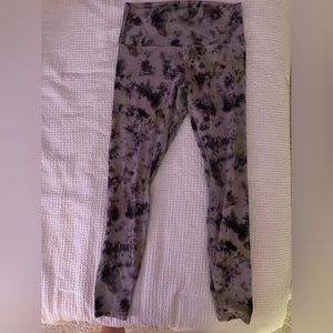 Lululemon size 10 Align leggings, brand new never worn. Light gray/purple/green